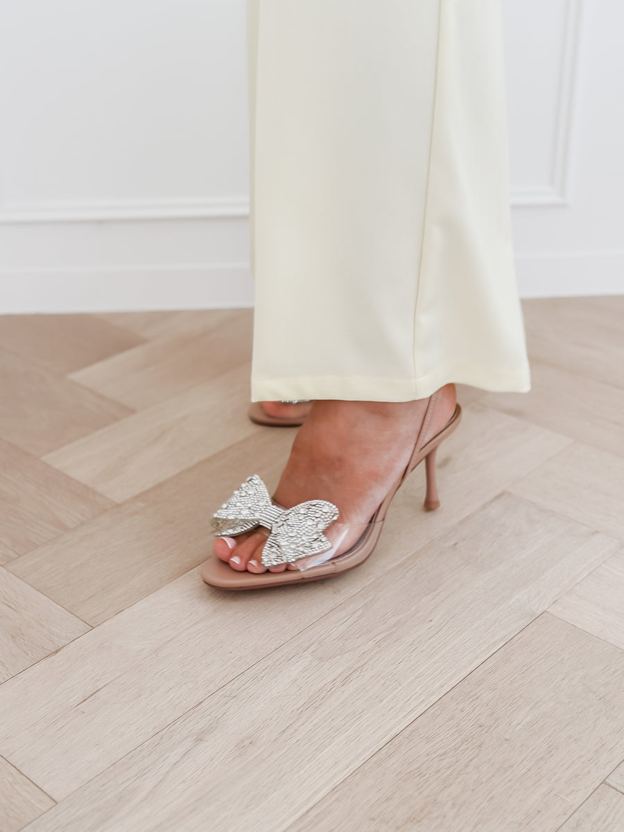 Diamond Bow Gala Heels