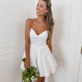 White Fedra Straps Dress
