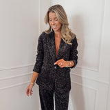 Black Amilia Sequin Trouser