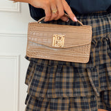 Light Croco Bella Bag
