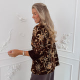 Brown Limited Edition Amélie Embellished Velvet Jacket