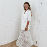 White Melissa Lace Skirt