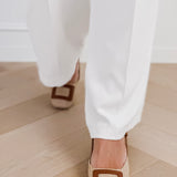 Beige Classic Ballerina Heels