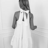 White Lizabeth Solid Dress