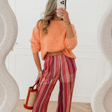 Orange Khloe Knitted Sweater