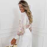Crème Flower Roselie Blouse