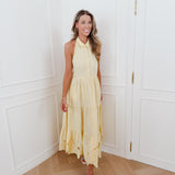 Yellow Glynes Halterneck Dress