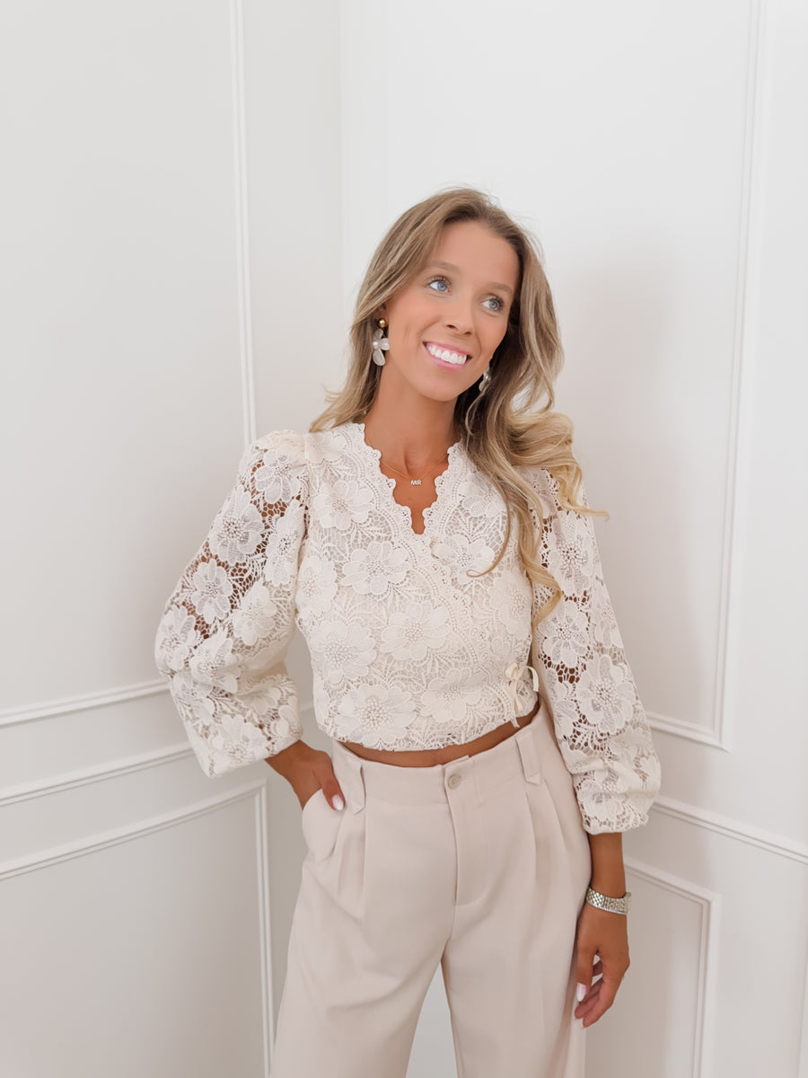 Vanille Flower Estelle Cache Coeur Top