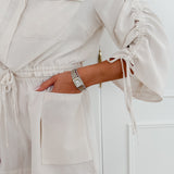 Sand Lauressa Rushed Long Sleeve Ensemble