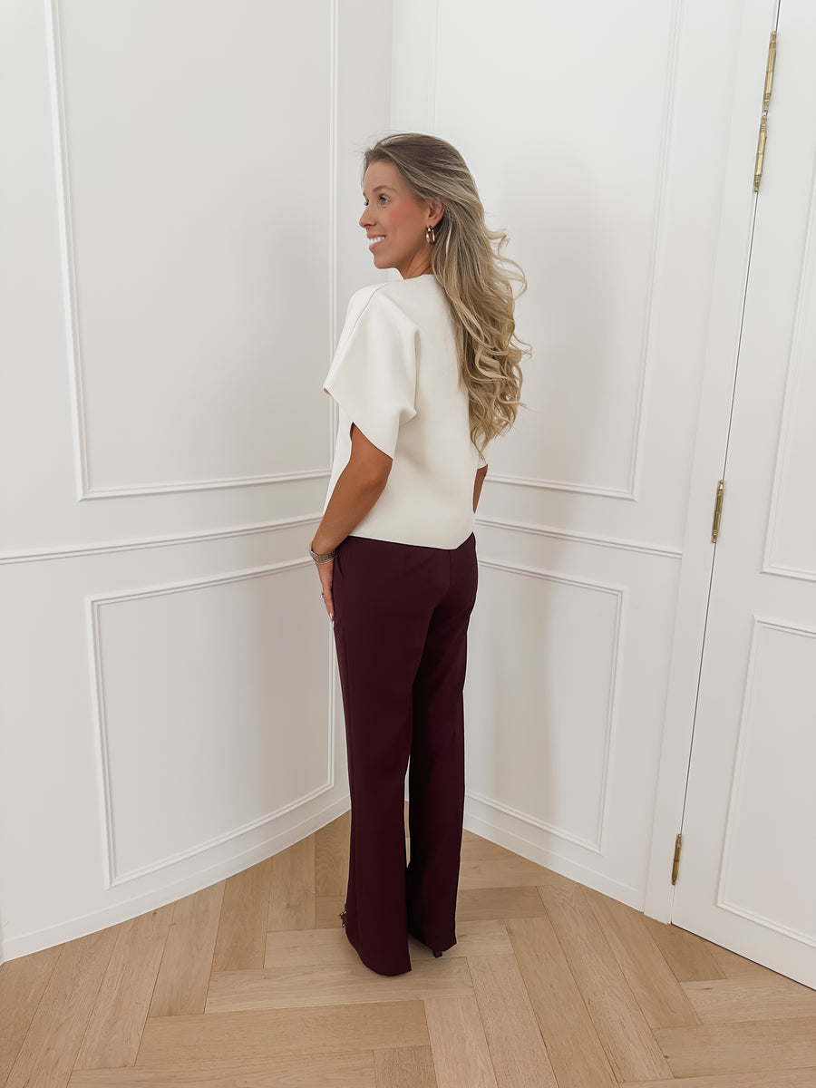 Burgundy Nora Trouser