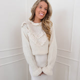 Cream Knitted Miranelle Sweater