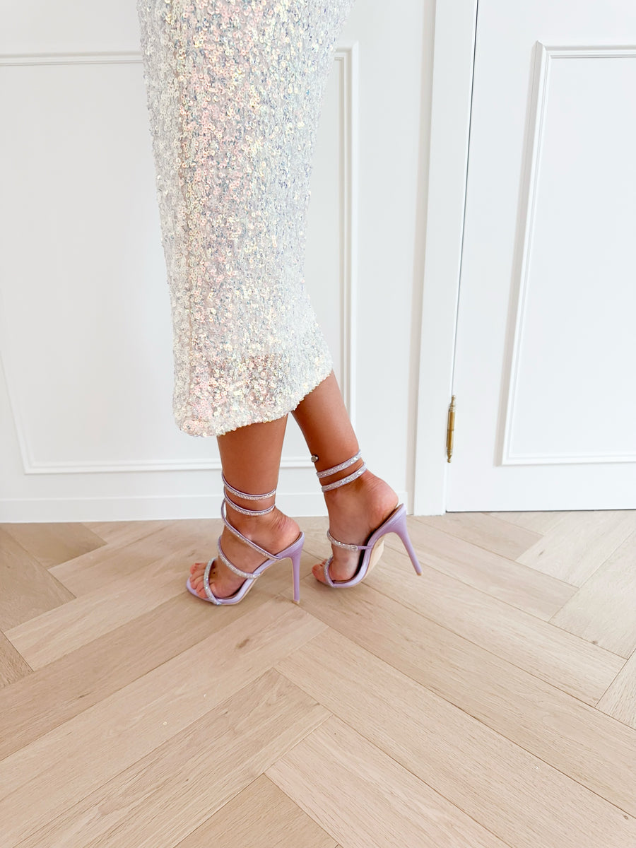 Lila Serena Glitter Heels