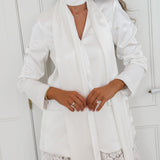 White Broderie Manon Trouser