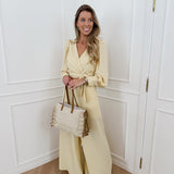 Mustard Yellow Ellis Cache Coeur Blouse