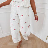Cream Cherry Tara Jeans