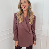Maroon Brown Jolien Blazer