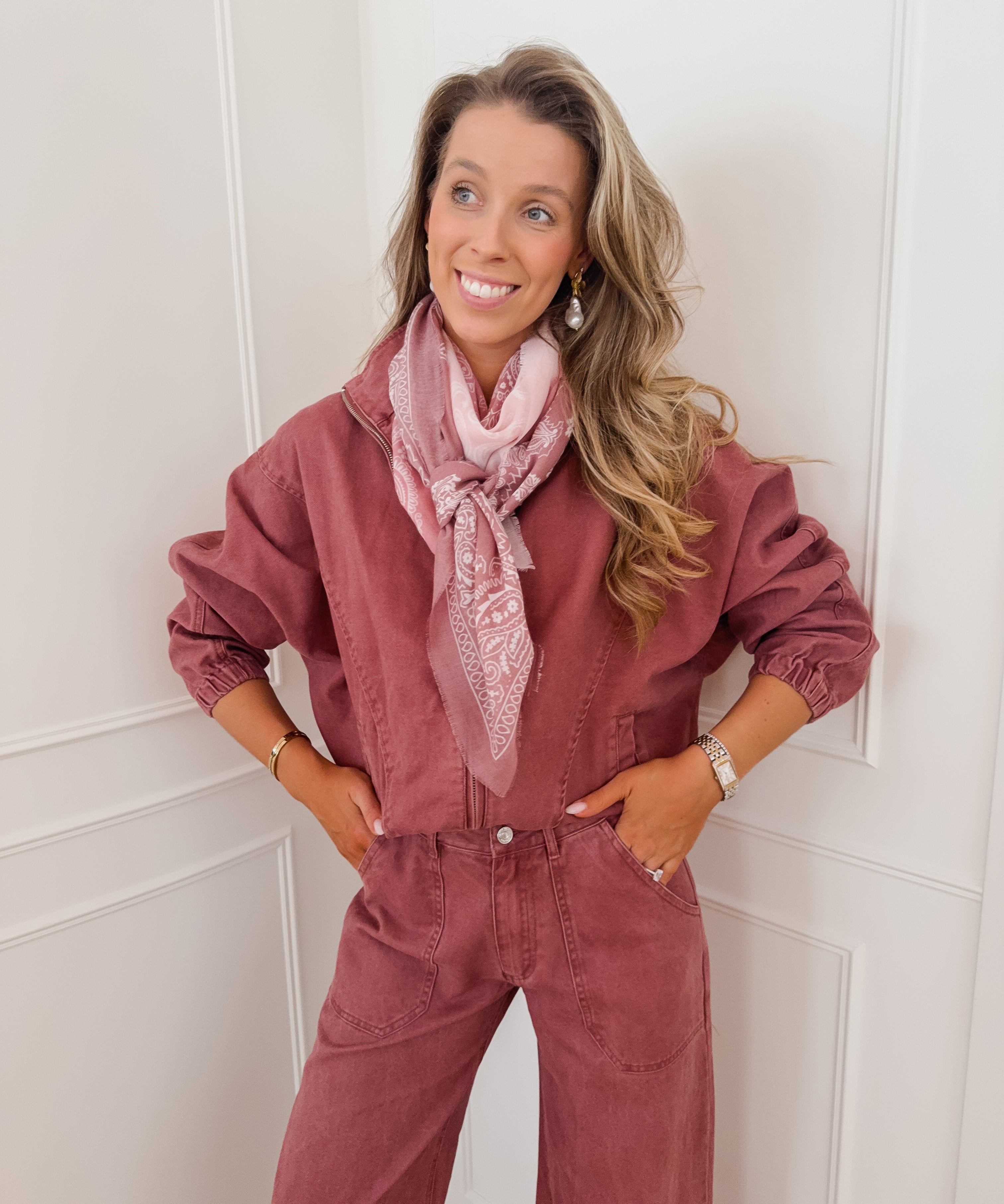 Pink Jade Scarf