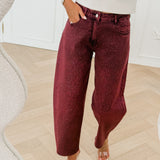 PRE ORDER Burgundy Aleana Diamond Jeans