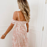 Peach Flower Corset Dress