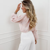 Pink Flower Diamond Blouse