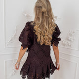Brown Broderie Christina Ensemble