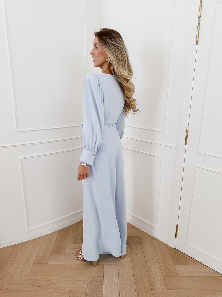 Light Blue Ellis Cache Coeur Blouse