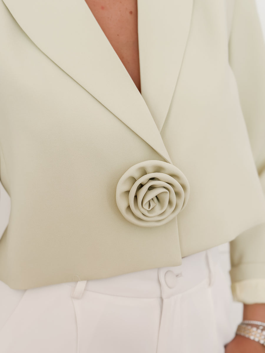 Lemon Rose Button BLAZER