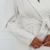 Crème Belt Janey Blazer