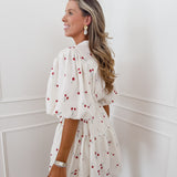 Cream Cherry Mette Dress