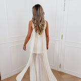 Vanilla Bandeau Long Catharina Dress