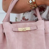 Suede Pink Anne Bag