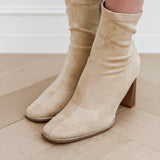 Beige Diamond Edge Boots