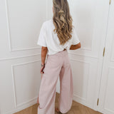 Pink Little Flower Jeans