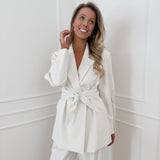 Crème Belt Janey Blazer