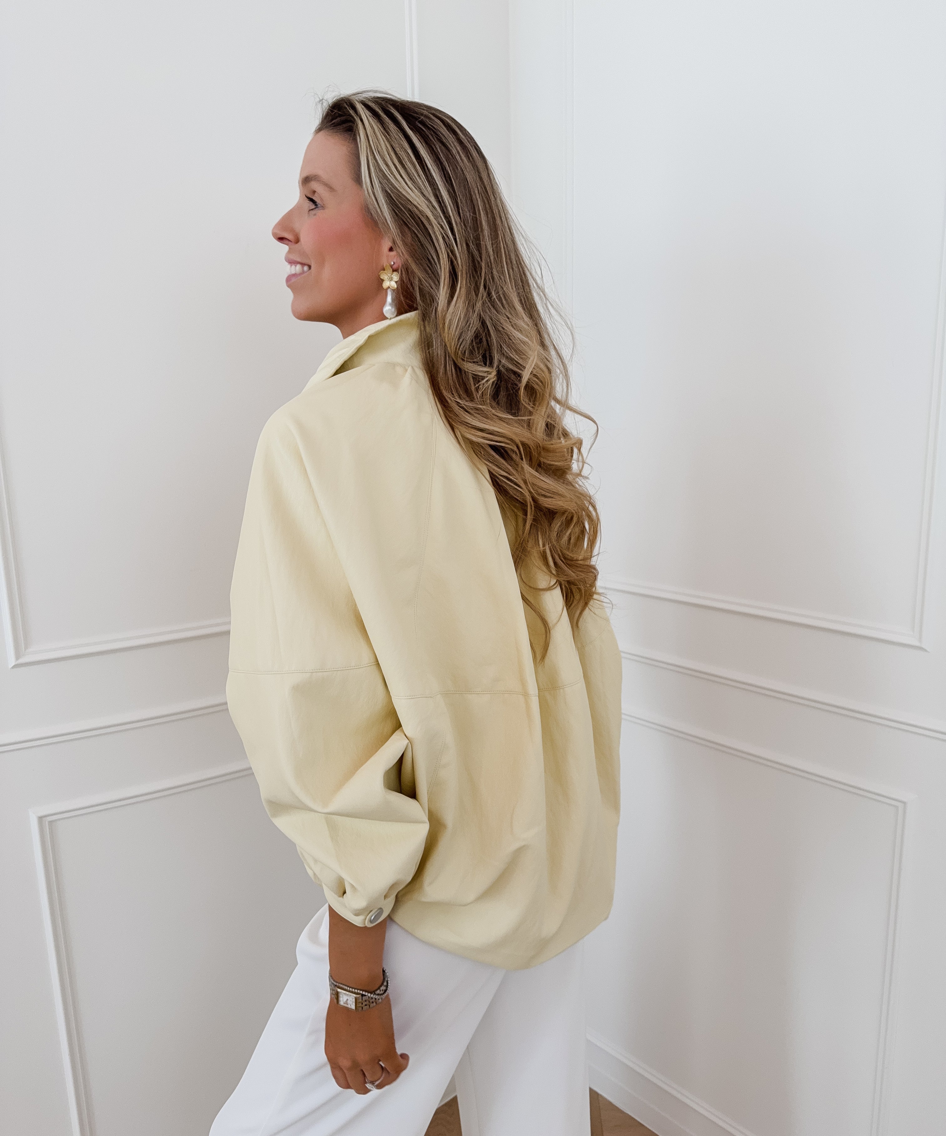 Light Yellow Maevy Jacket