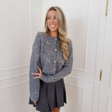 Grey Tiny Bows Gilet