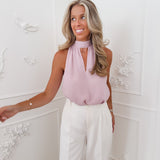 Mauve Maxina Halterneck Top