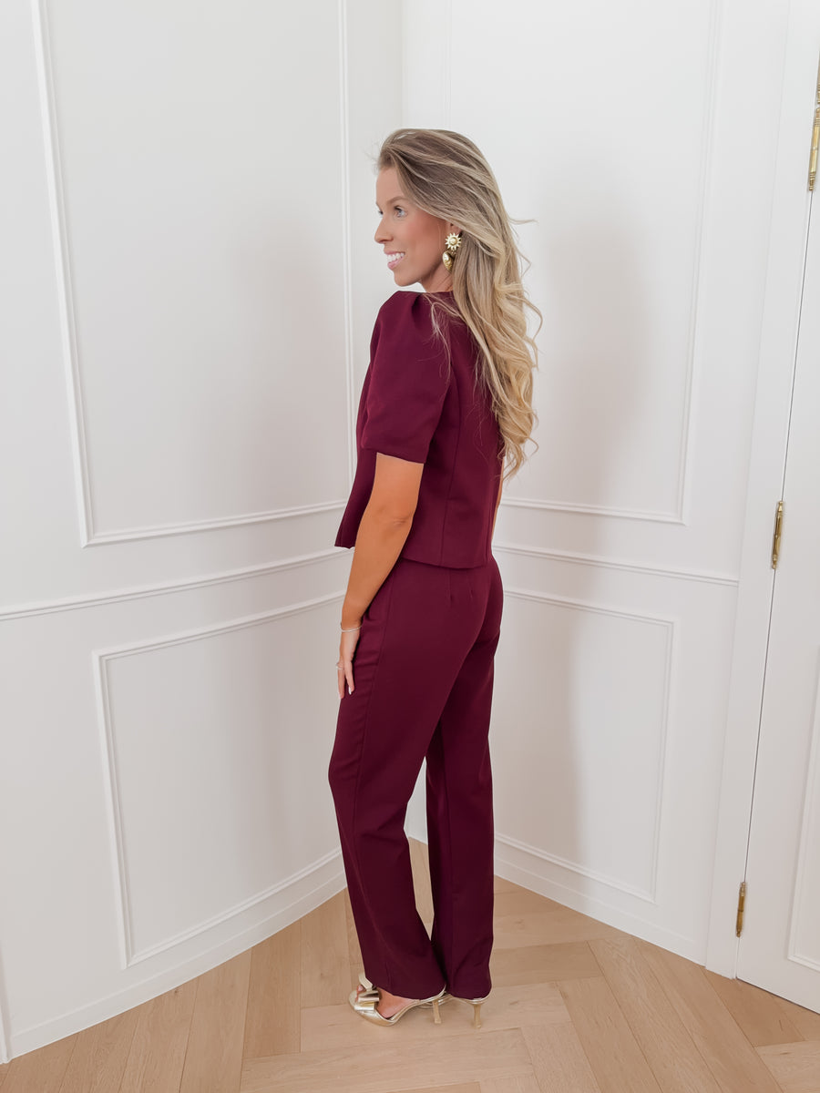 Bordeaux Esmeralda Trouser