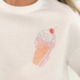 White Sweet Club Ice Cream T-Shirt