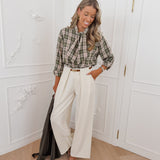 Green Vichy Mariya Blouse