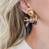 Leo Bow Earrings