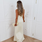 Yellow Lace Halterneck Falisha Dress
