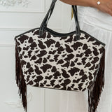 Brown Cow Frill Bag