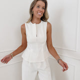 Crème Classy Ava Top