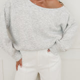 Light Grey Lisanne Basic Sweater