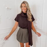 Dark Brown Mirjam Scarf Set