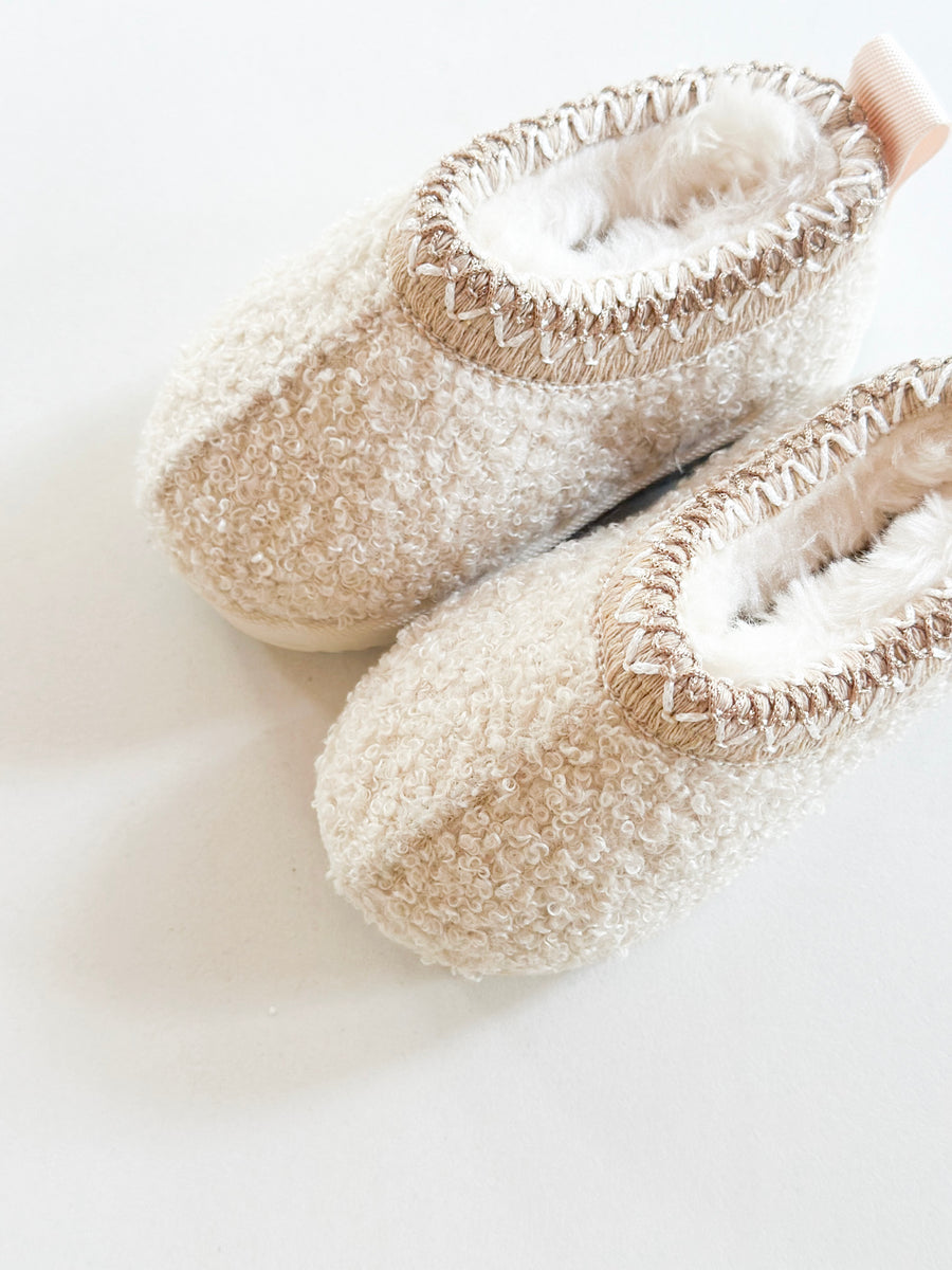 BABY - Beige Cosy Teddy Slippers