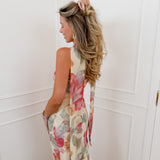 Yellow Multicolor Frida Floral Dress