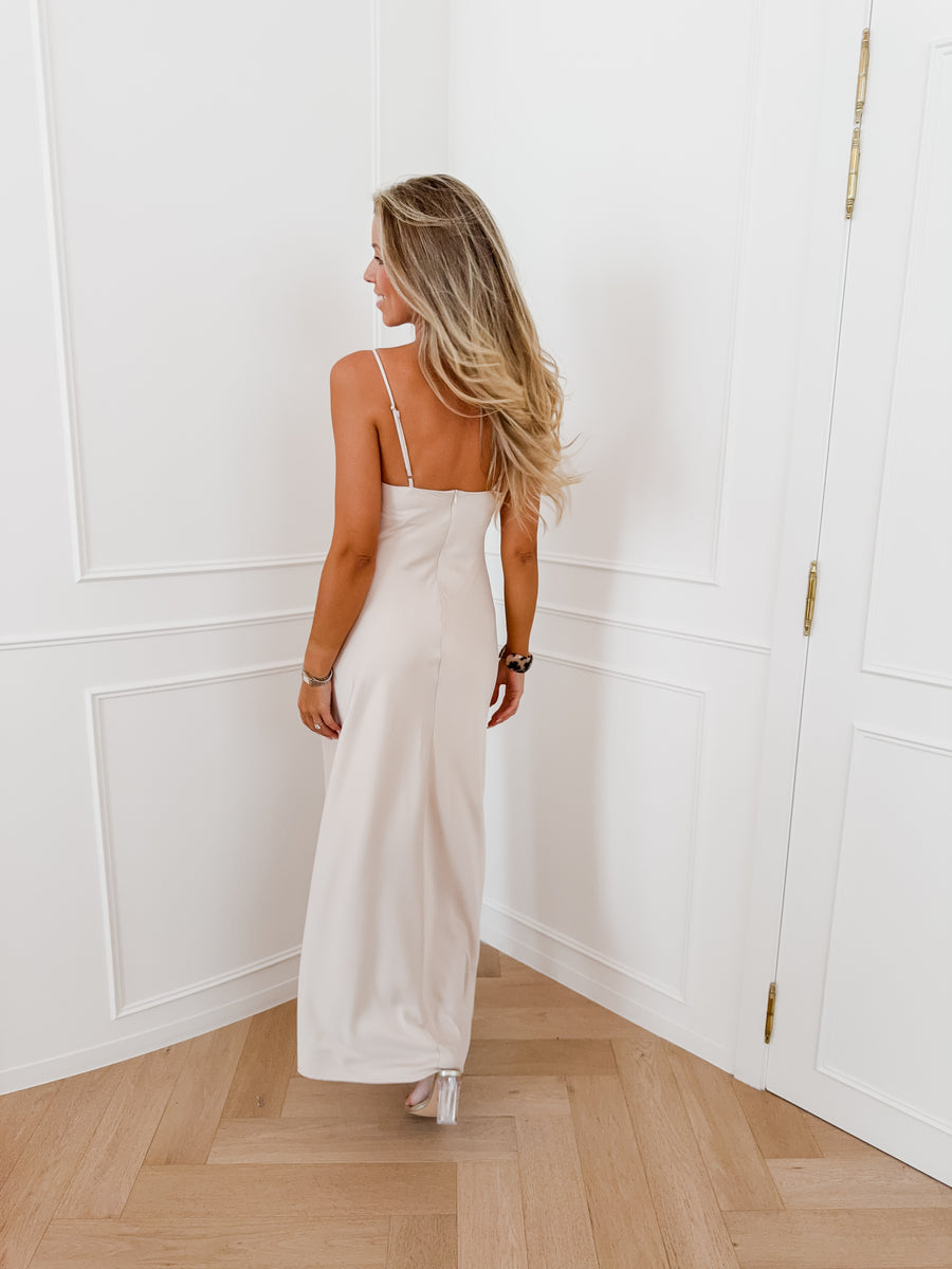 Yvory Satin Melania Dress