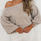 Beige Sofia Long Sleeve Sweater